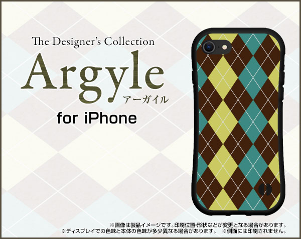 スマホケース iPhone SE (第3世代) 2022 耐衝撃 ハイブリッドケース アーガイル 雑貨 メンズ レディース ipse3-hyb-argyle001